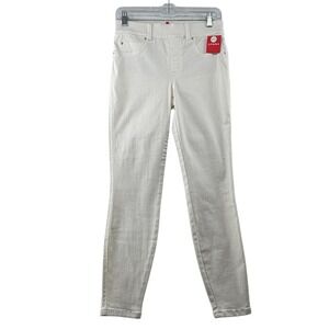 Spanx Skinny Jean Petite Tummy Control Stretch Women Small White Minimalist